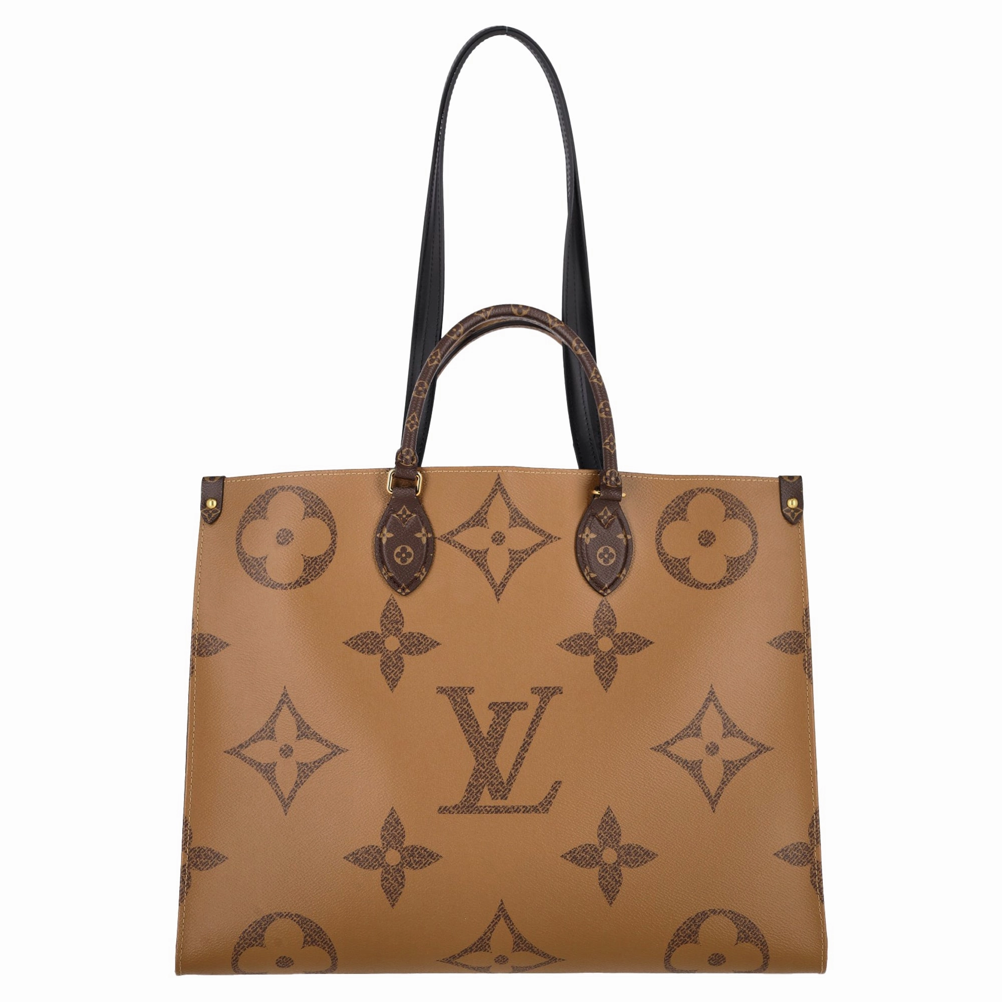 Louis Vuitton OnTheGo GM Monogram Tote in Brown Coated Canvas
