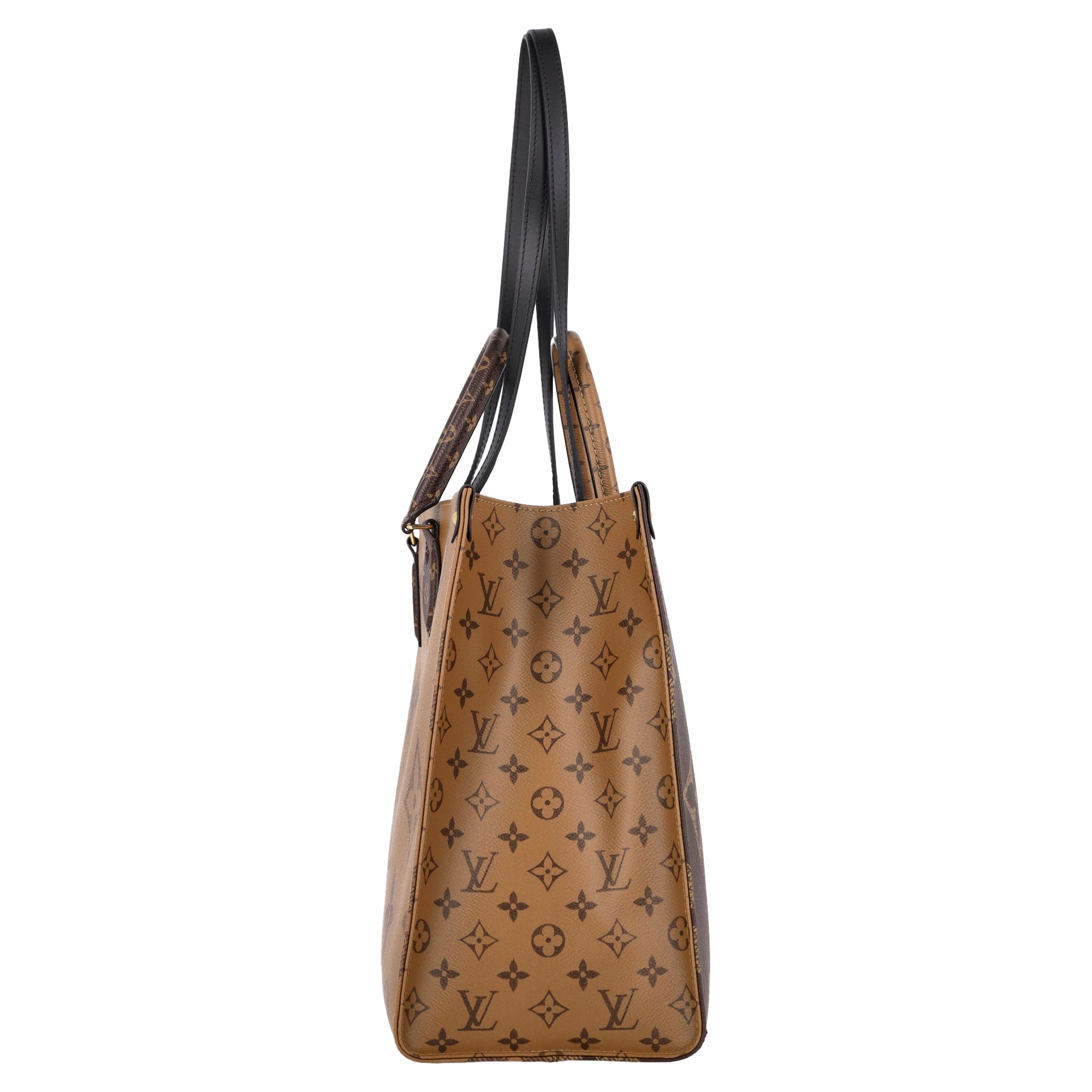 Louis Vuitton OnTheGo GM Monogram Tote in Brown Coated Canvas
