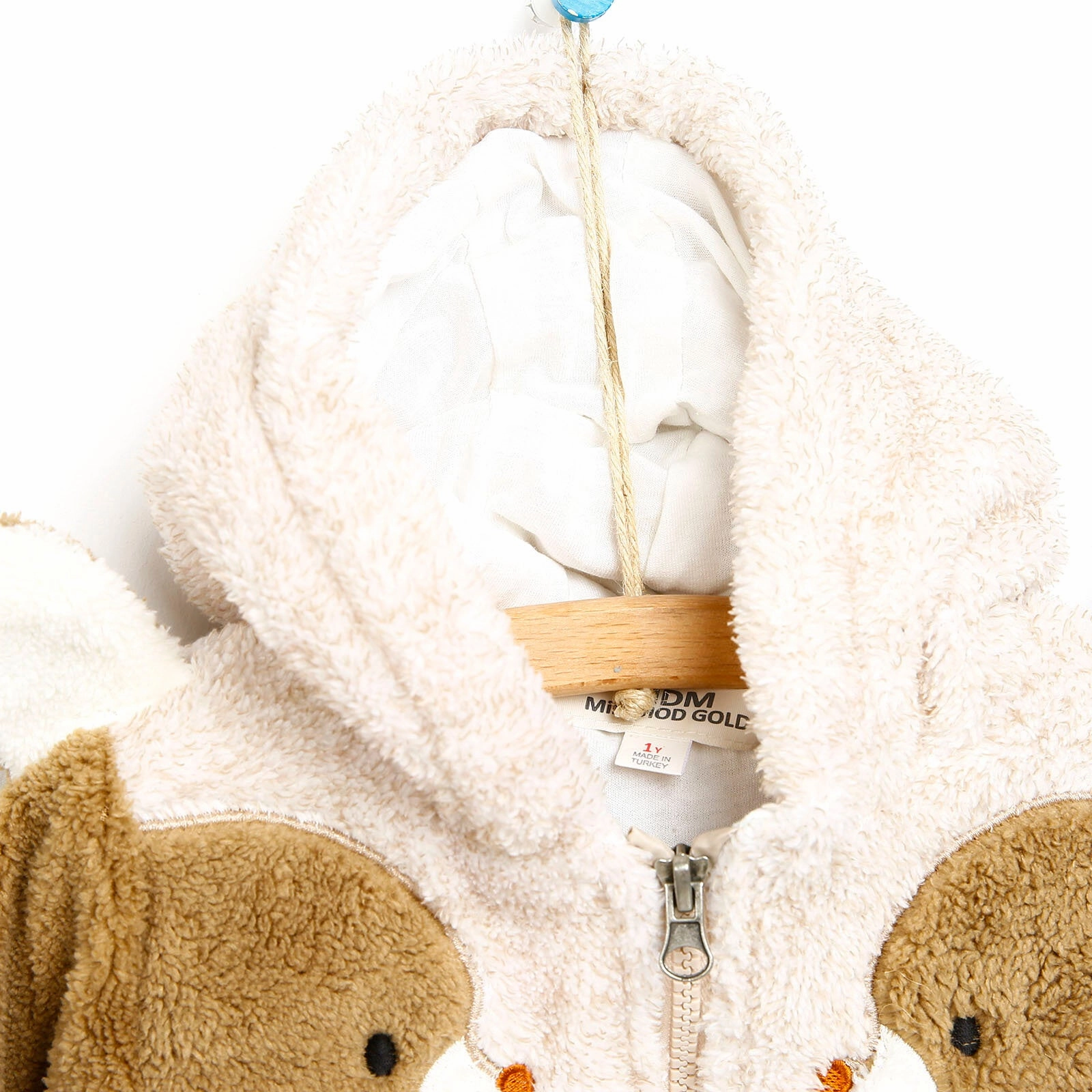 Midimod Newborn Cute Bears Welsoft Footed Jumpsuit - Beige
