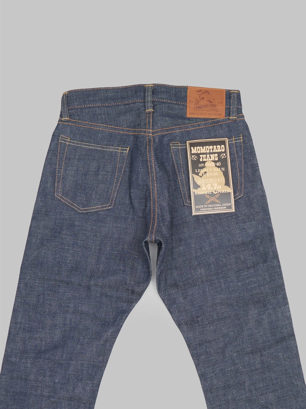 Momotaro 0605-40 14.7oz Legacy Blue Natural Tapered Jeans