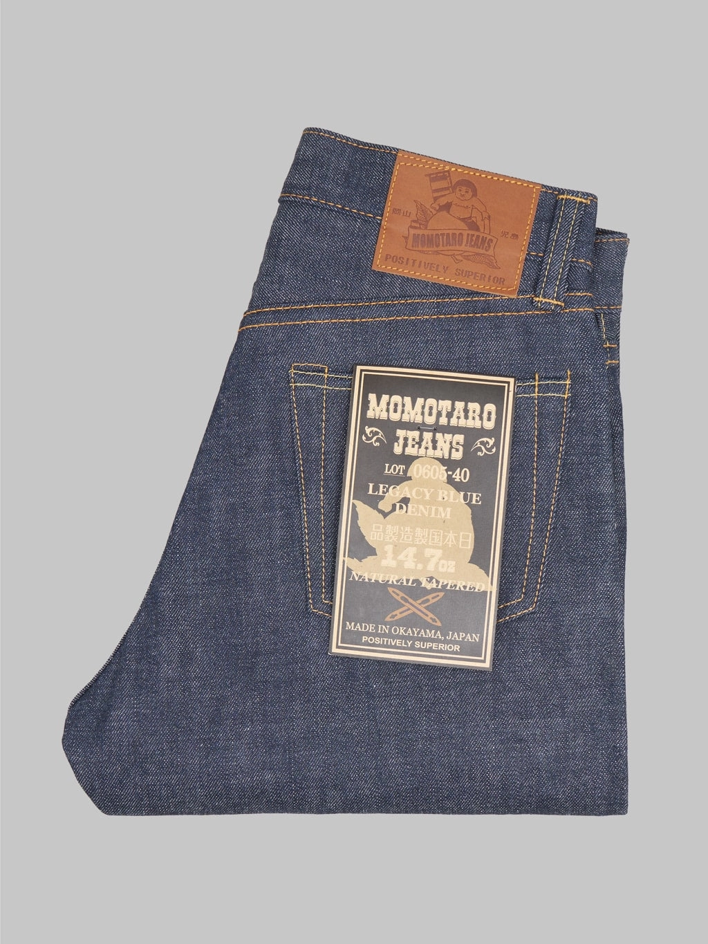 Momotaro 0605-40 14.7oz Legacy Blue Natural Tapered Jeans