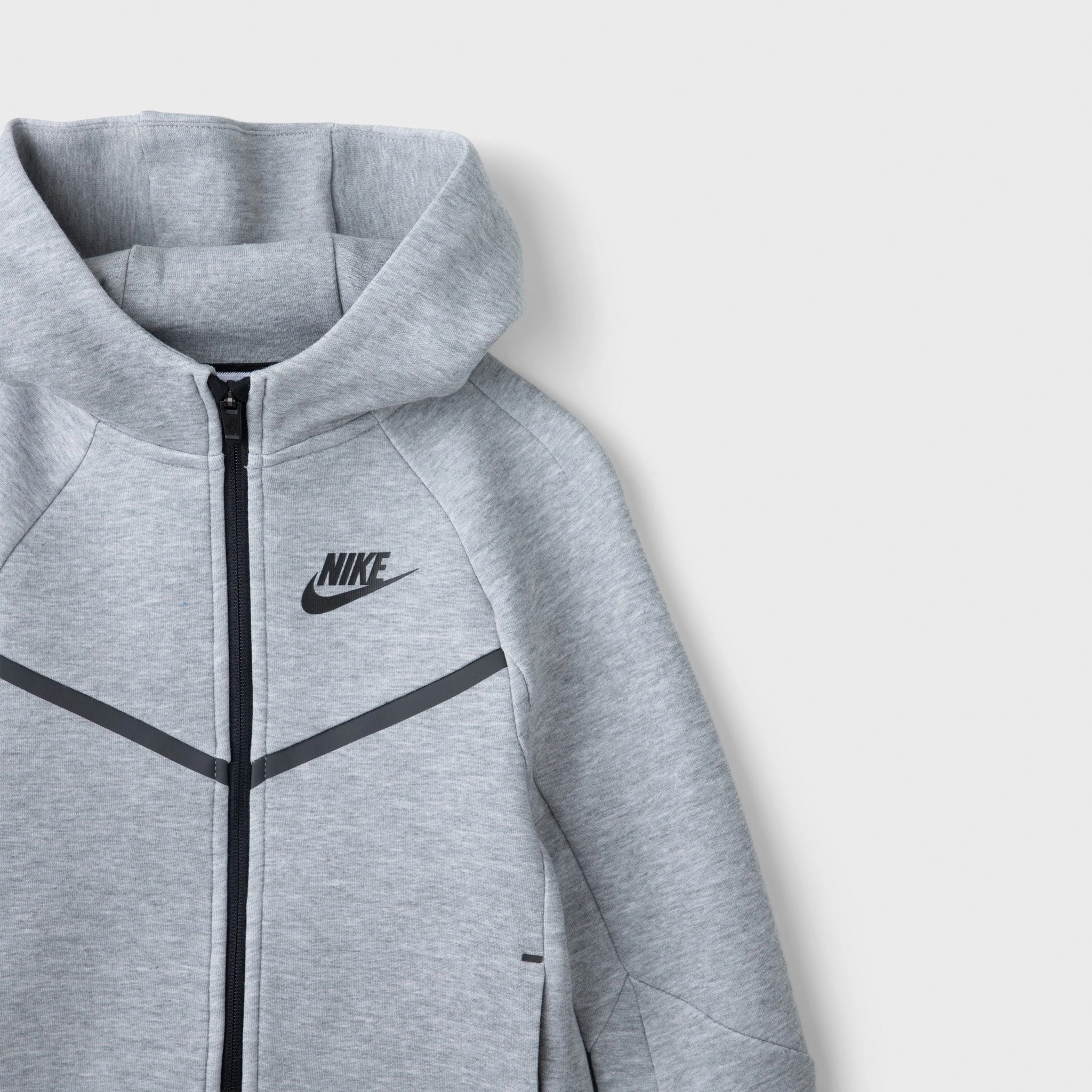 Nike Sportswear Child Boys' Tech Fleece Full Zip Hoodie Set / Dark Grey Heather