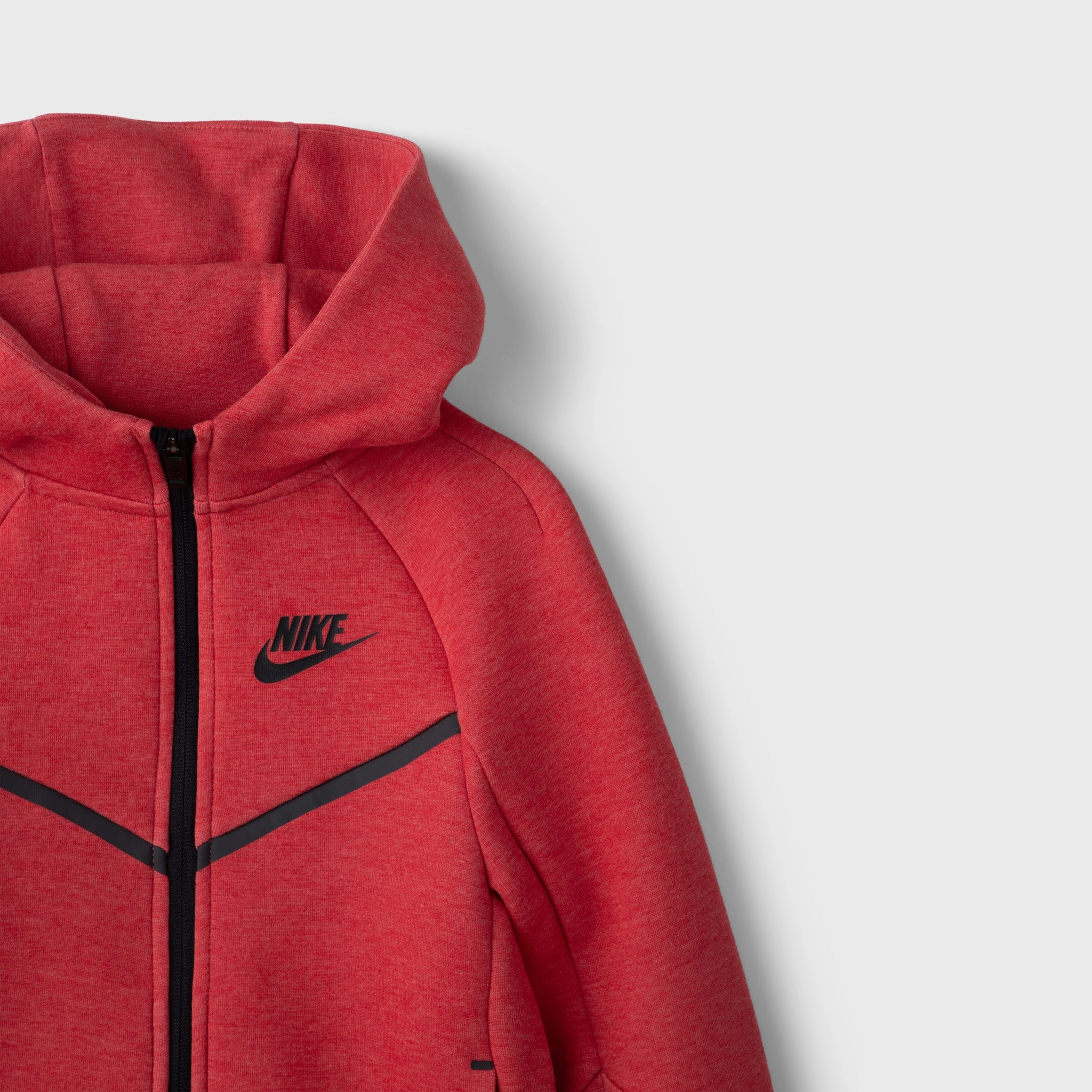 Nike Sportswear Child Boys' Tech Fleece Full Zip Hoodie Set Light University Red / Heather