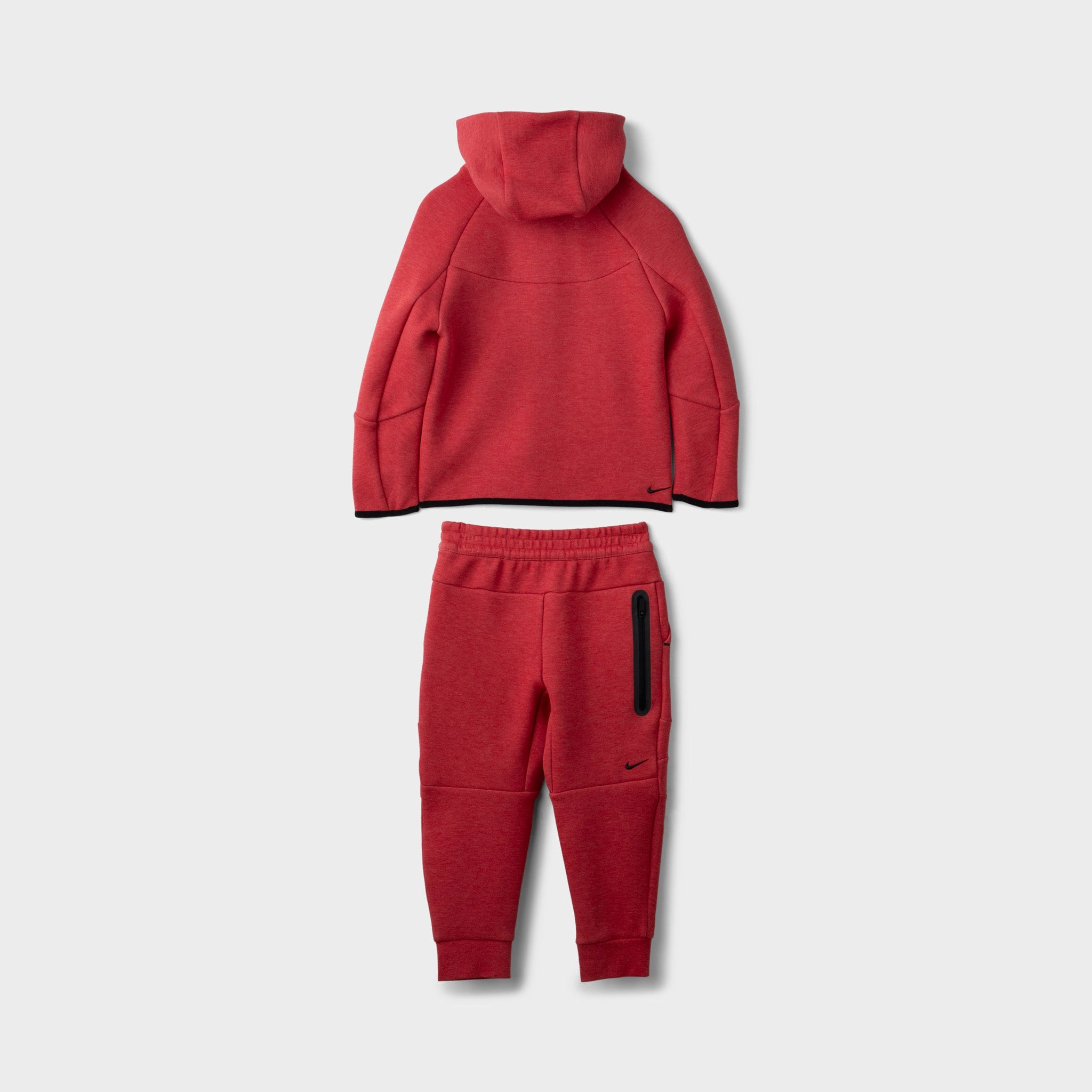 Nike Sportswear Child Boys' Tech Fleece Full Zip Hoodie Set Light University Red / Heather