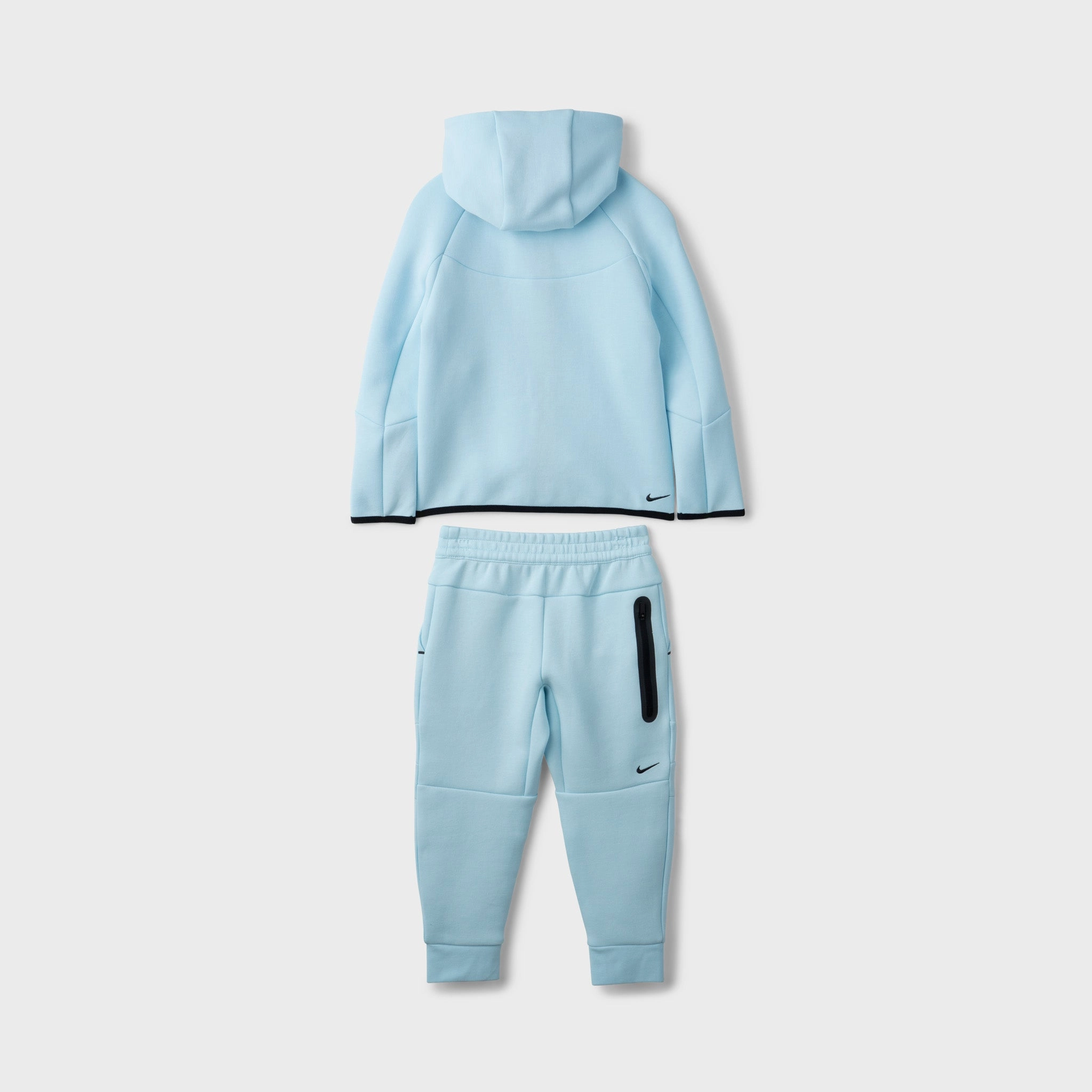 Nike Sportswear Children's Tech Fleece Full Zip Hoodie Set / Glacier Blue