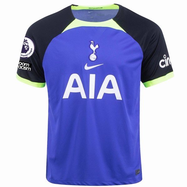 Nike Tottenham Hotspur Harry Kane Away Jersey w/ EPL   No Room For Racism Patches 22/23 (Lapis/Black/White)