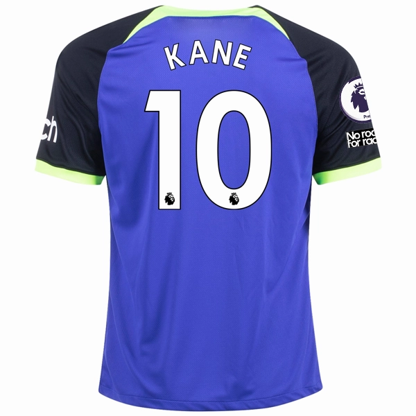 Nike Tottenham Hotspur Harry Kane Away Jersey w/ EPL   No Room For Racism Patches 22/23 (Lapis/Black/White)