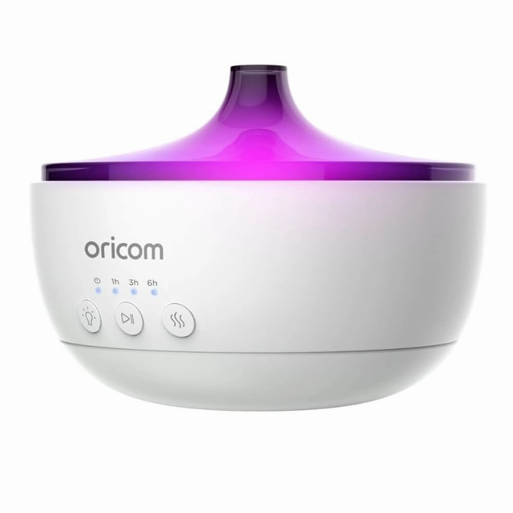 Oricom 4-In-1 Aroma Diffuser, Humidifier, Night Light and Speaker