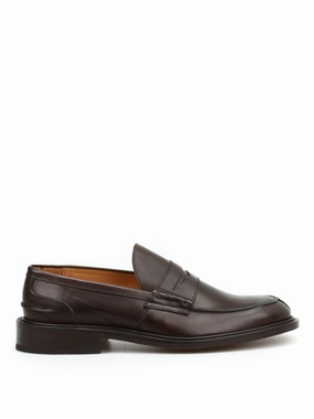 Penny Bar Loafers In Polished Calfskin