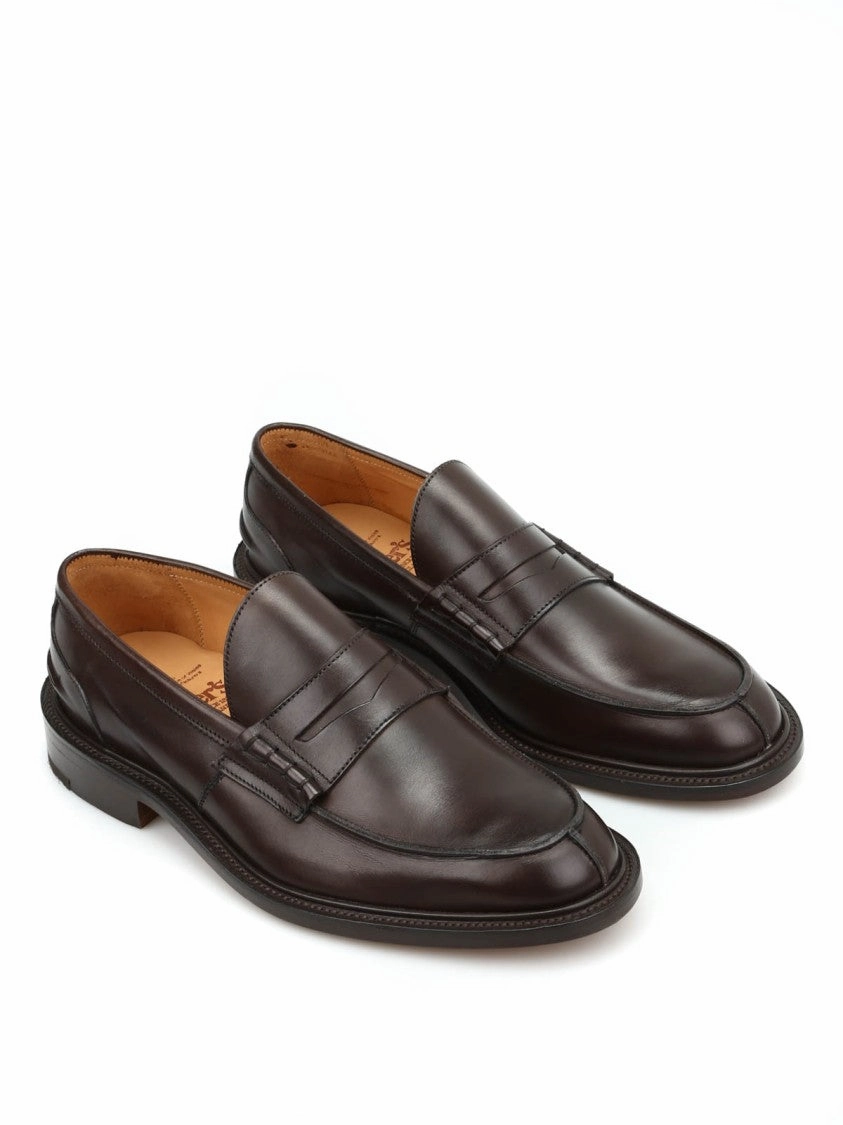 Penny Bar Loafers In Polished Calfskin