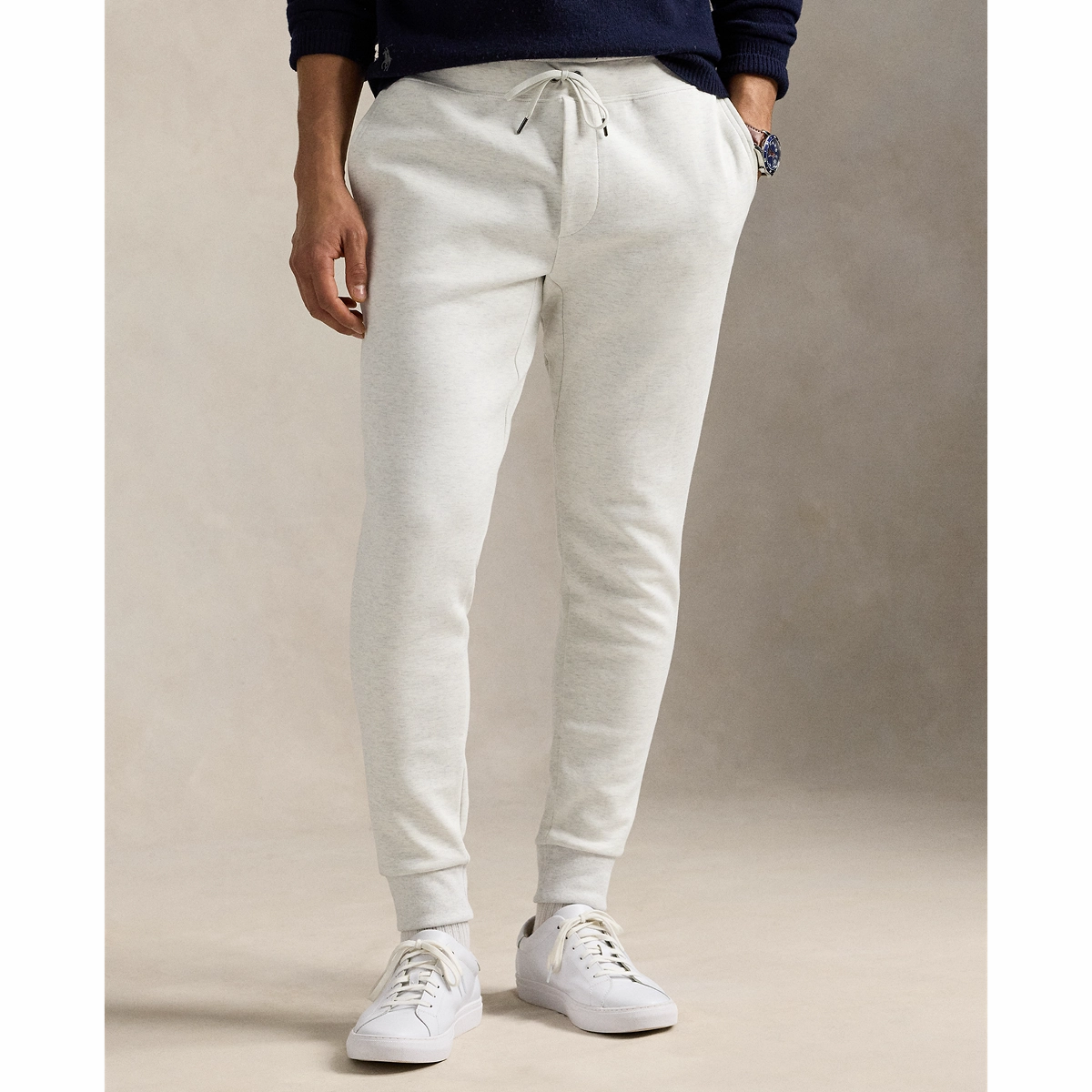 Polo Ralph Lauren DOUBLE KNIT TECH ATHLETIC JOGGER - SOHO HEATHER