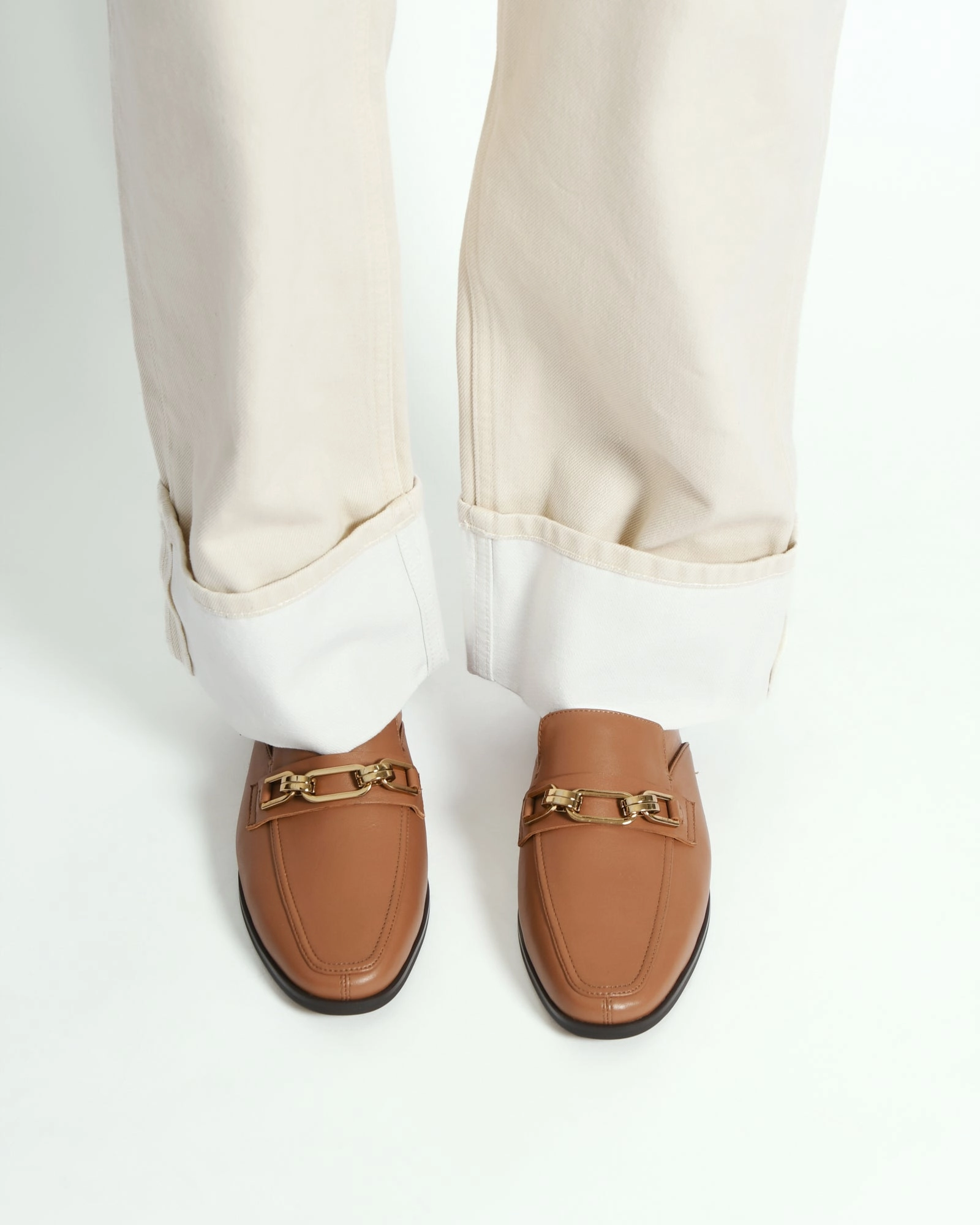 REIGN LOAFERS TRUE TAN LEATHER