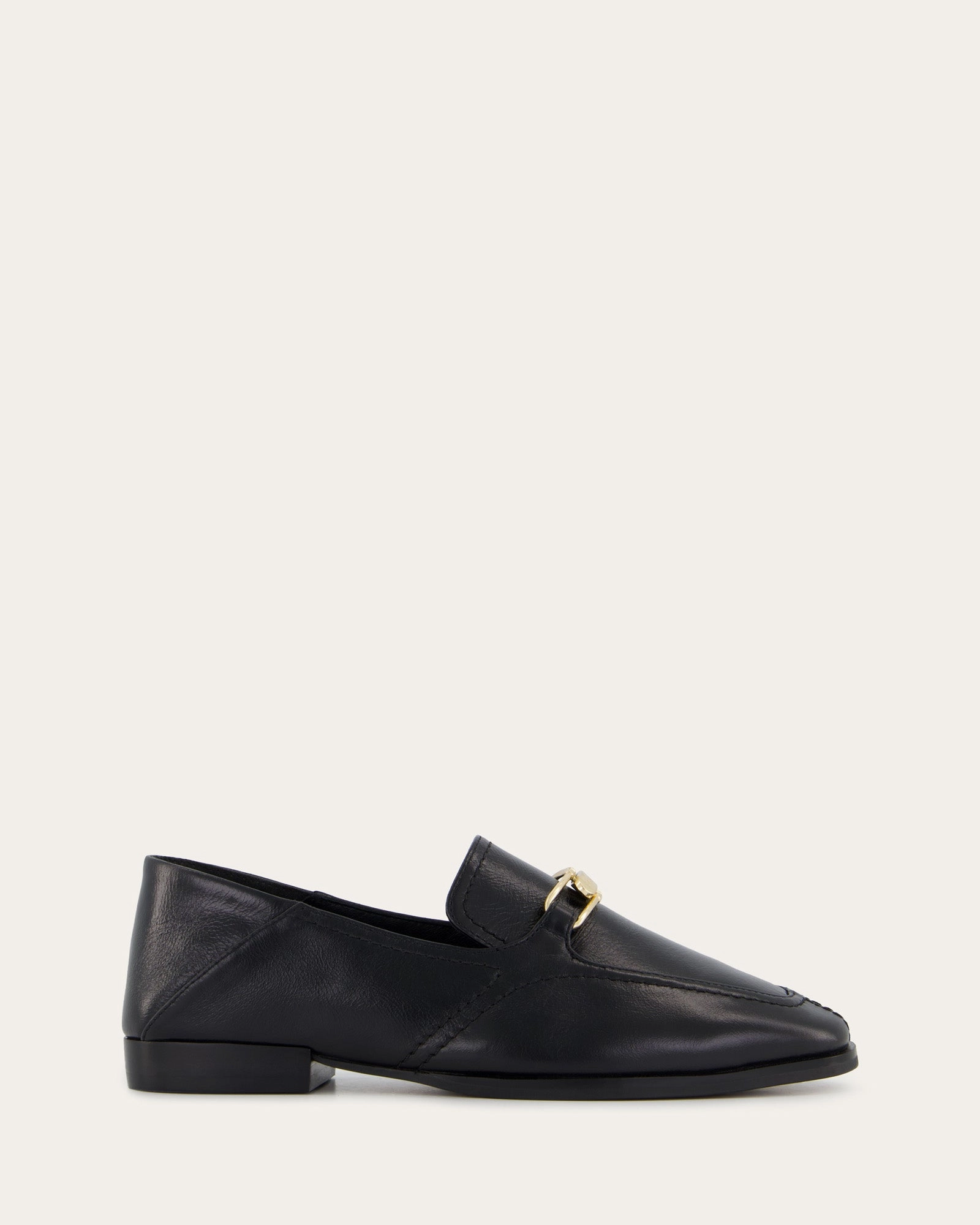 RILEY LOAFERS BLACK CRINKLE LEATHER