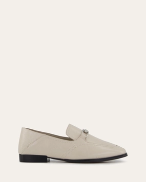 RILEY LOAFERS BONE CRINKLE LEATHER