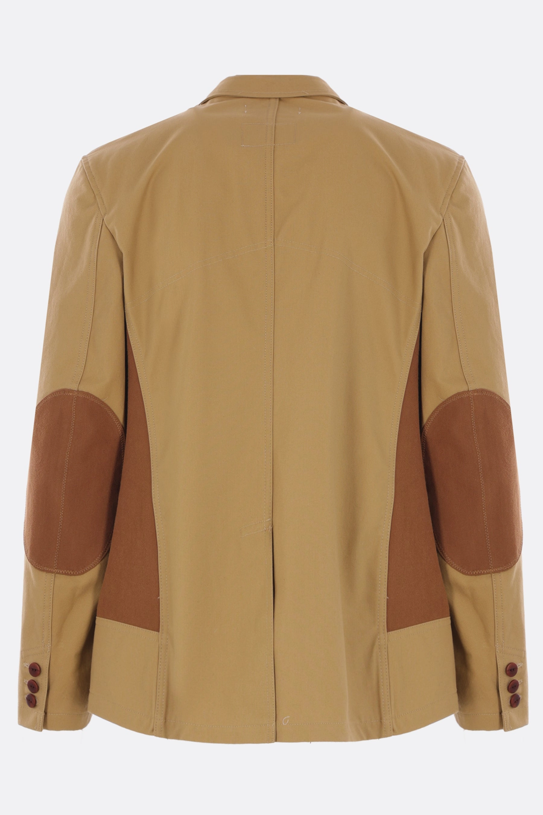 single-breasted jacket in canvas