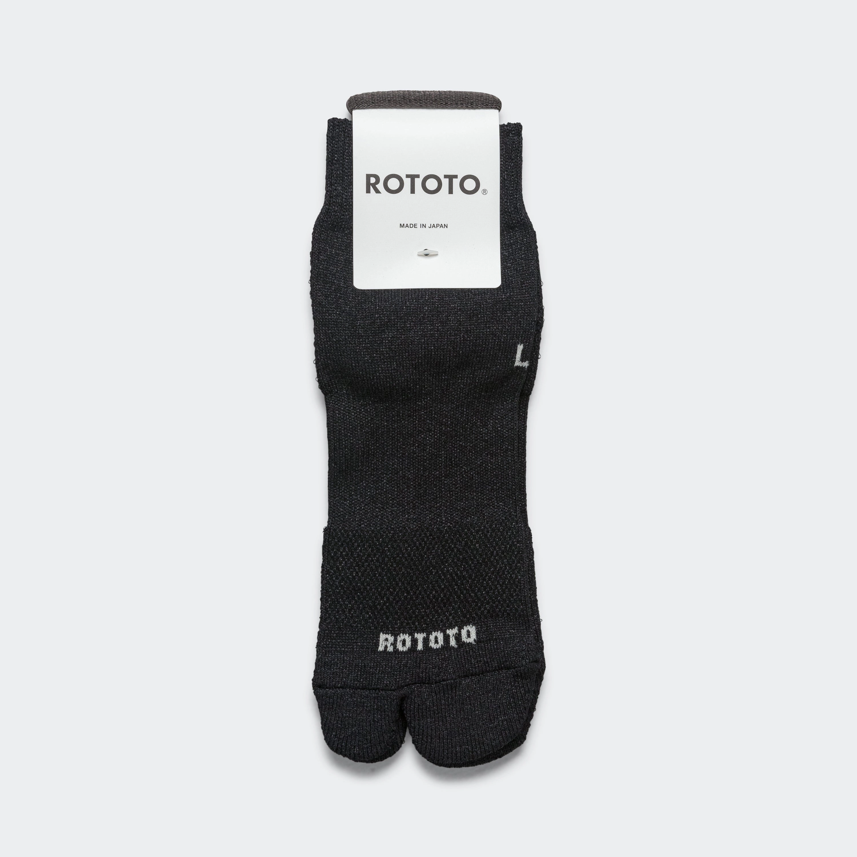 Split-Toe Ankle Sock - Black