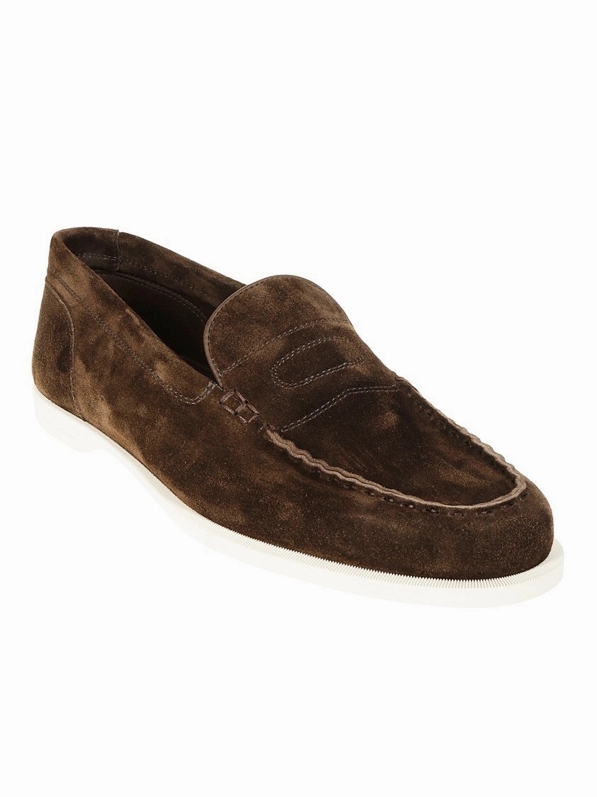 Suede Oval Flexi Loafer