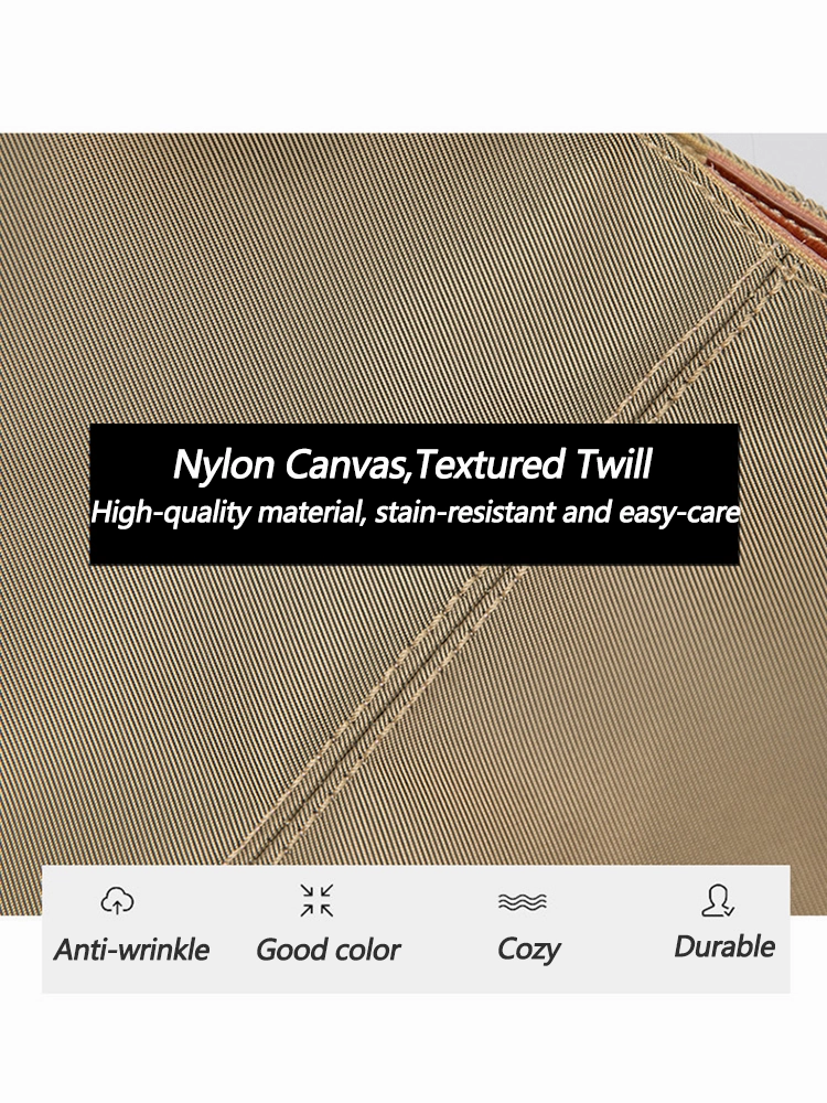 Textured Twill Casual Canvas Large Capacity Tote Shoulder Handbags