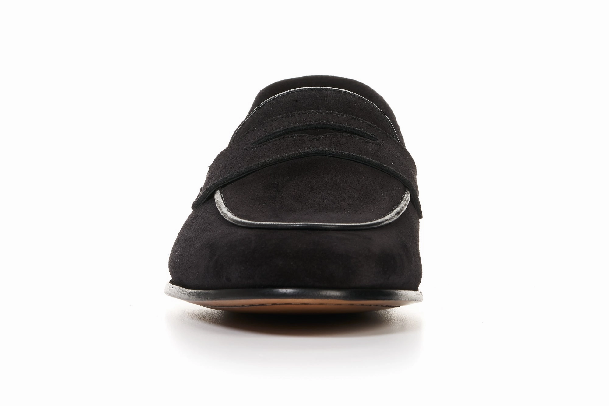 The Louis Penny Loafer - Nero Suede