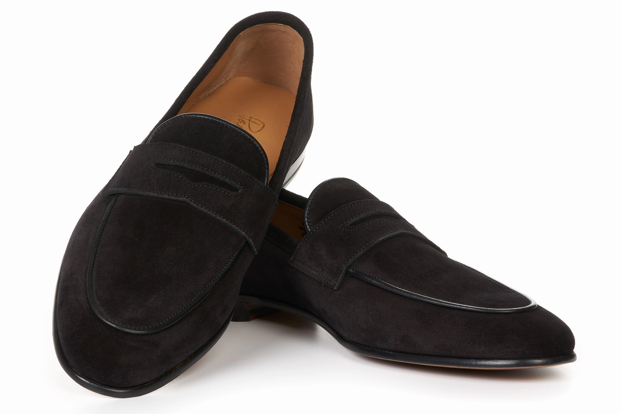 The Louis Penny Loafer - Nero Suede