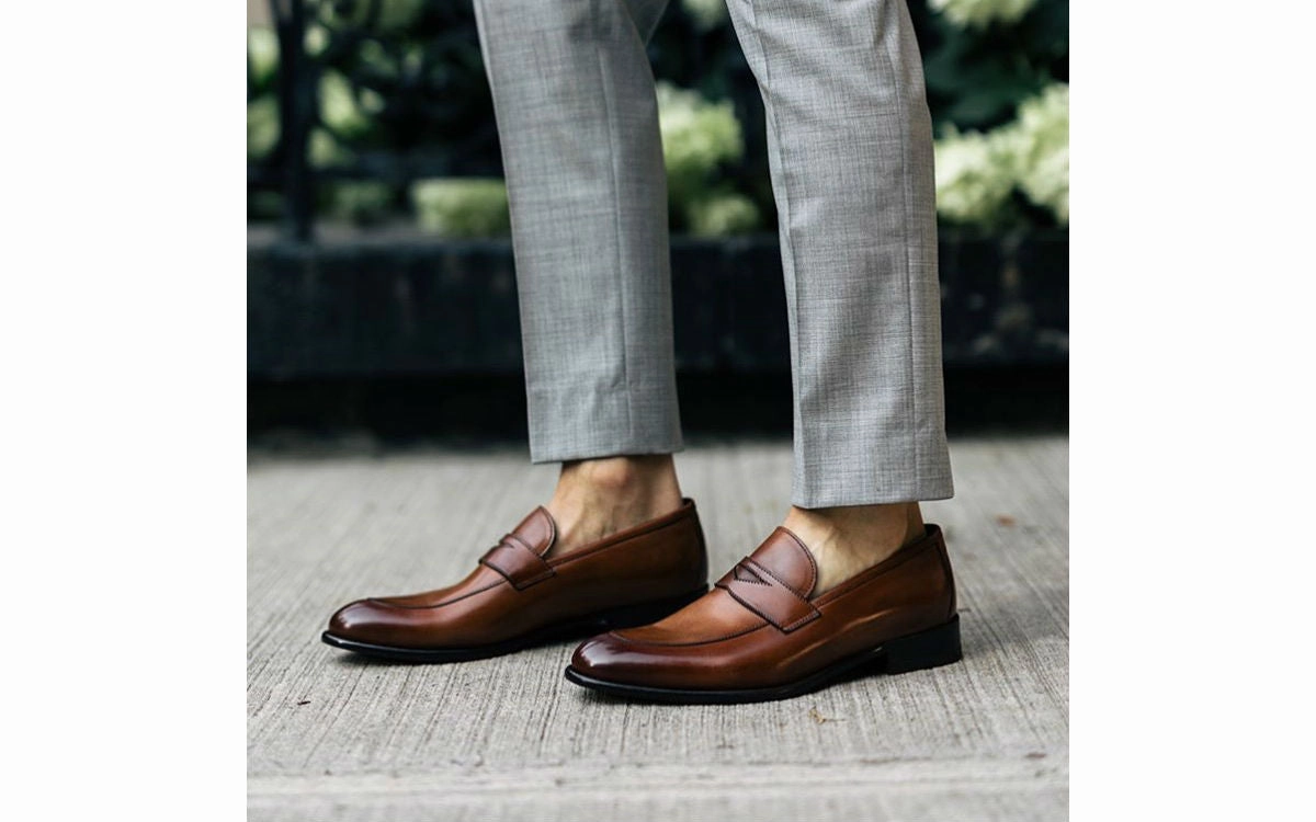 The Stewart Penny Loafer - Havana Brown