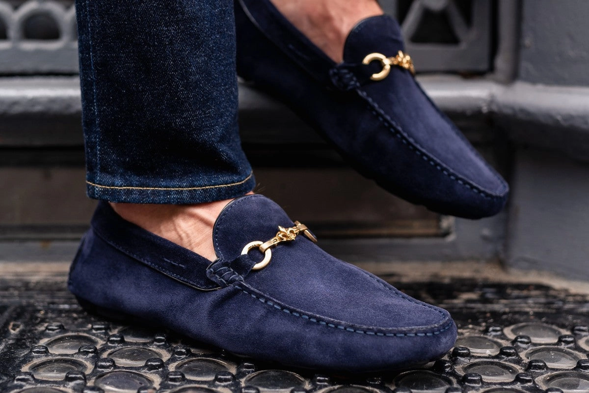 The Woods Bit Driving Loafer - Blue Suede