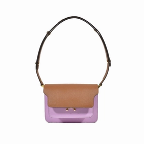 Trunk Shoulder Bag In Multicolor Leather