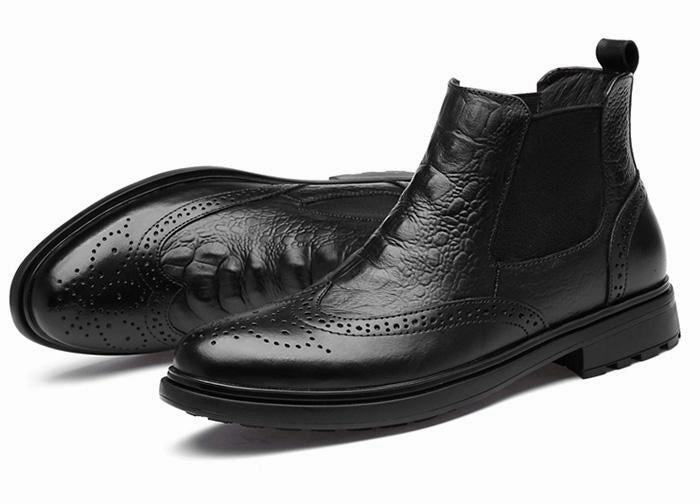West Louis™ Alligator Design Chelsea Boots