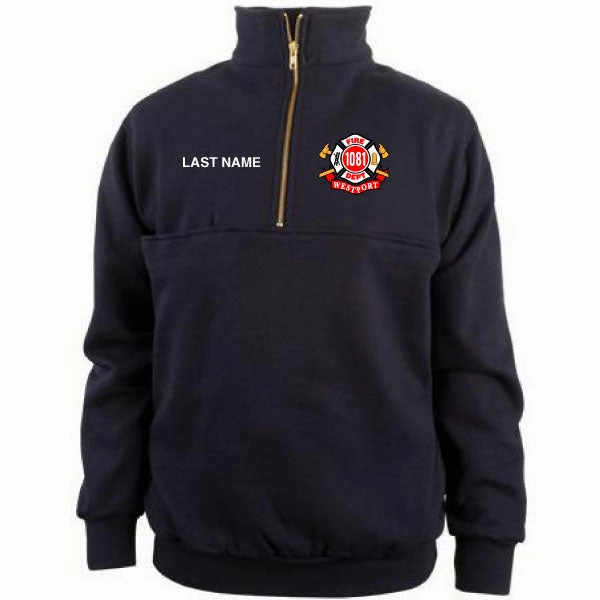 Westport Fire Department 1/4 Zip Job Shirt