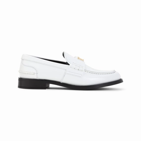 White Calf Leather Loafers