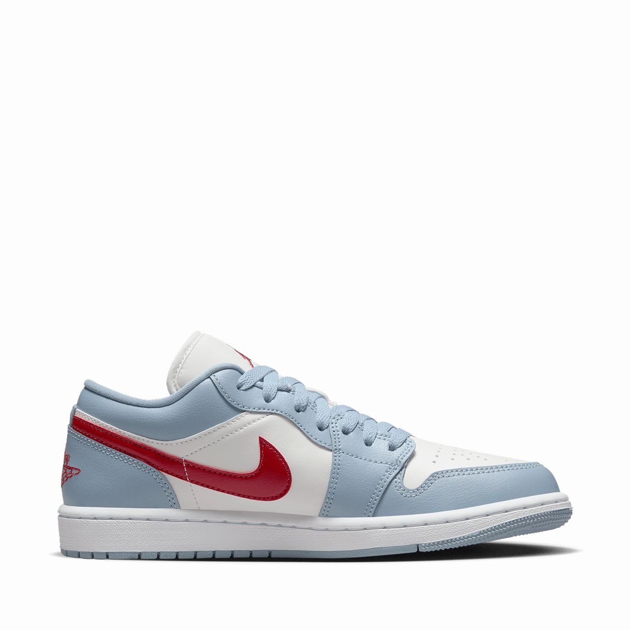 Wmns Air Jordan 1 Low 'Blue Grey and Dune Red'