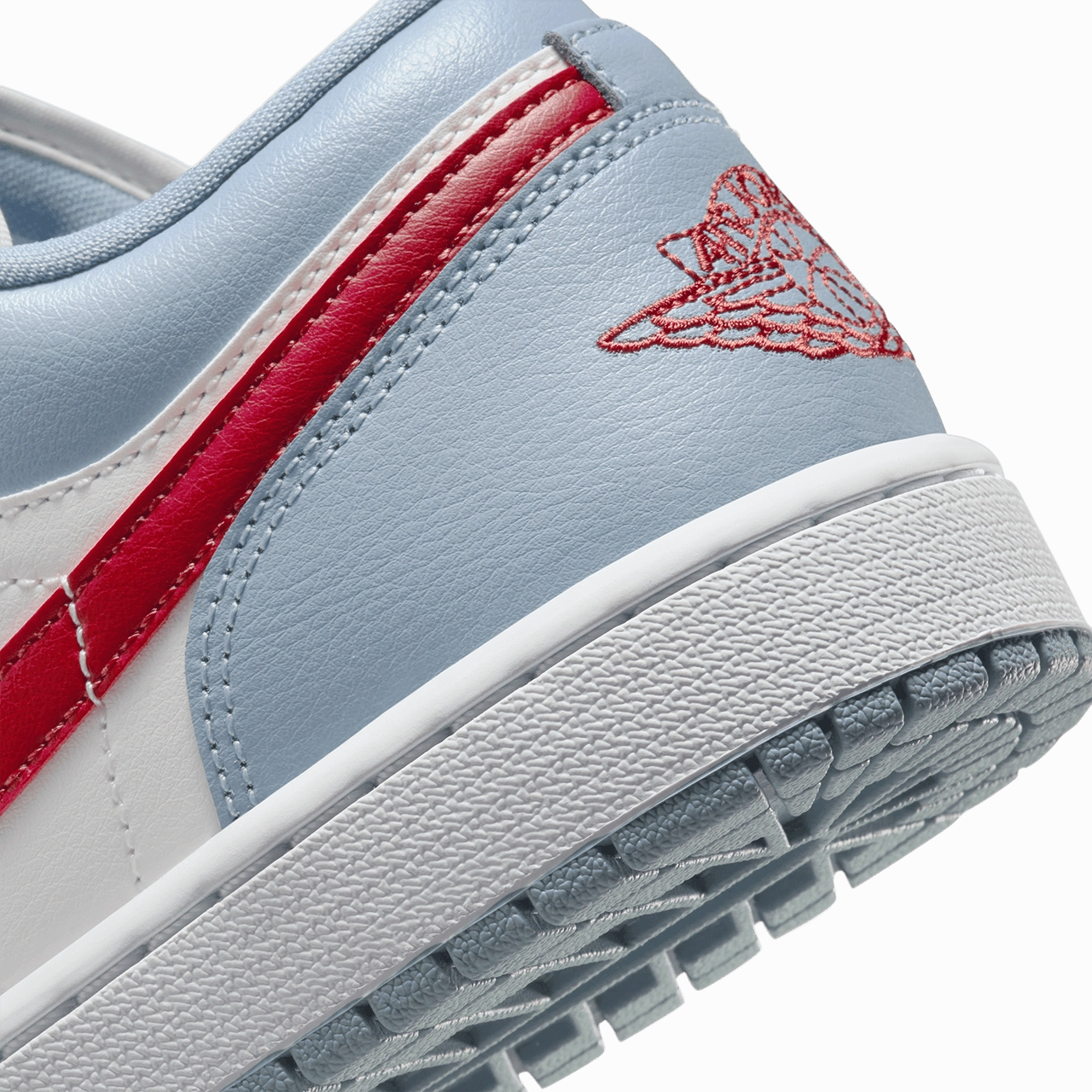 Wmns Air Jordan 1 Low 'Blue Grey and Dune Red'