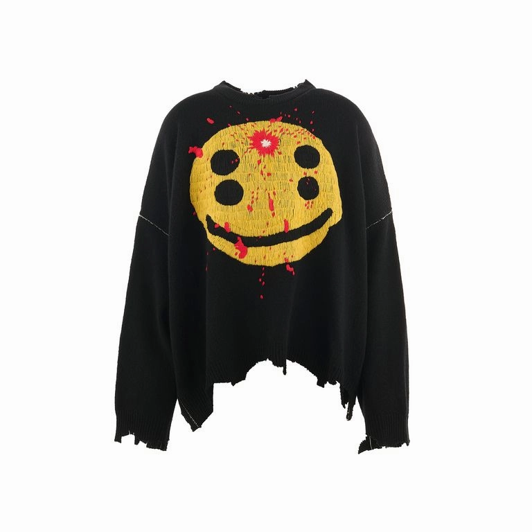 X CPFM Crewneck Knit Smile Black
